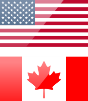 us canada flag